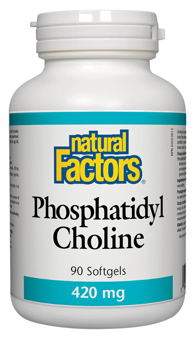 Natural Factors Phosphatidyl Choline 420mg 90 softgels ( S19 )