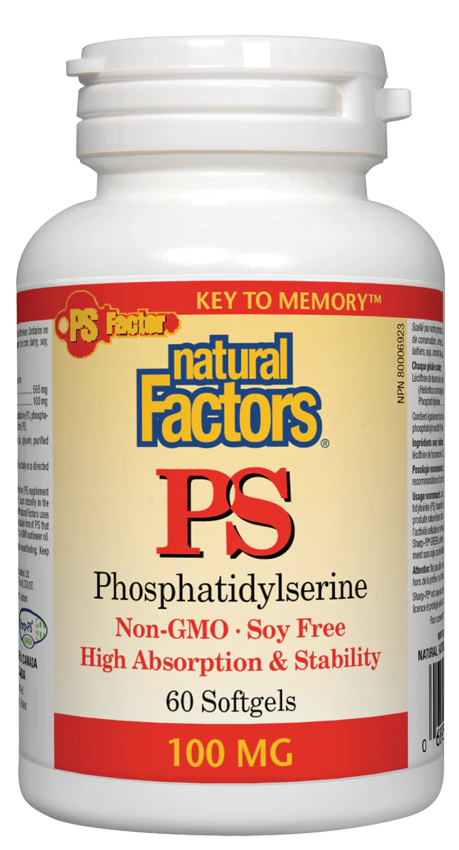 Natural Factors PS Phosphatidylserine (100mg) (60 Softgels) ( S32 )