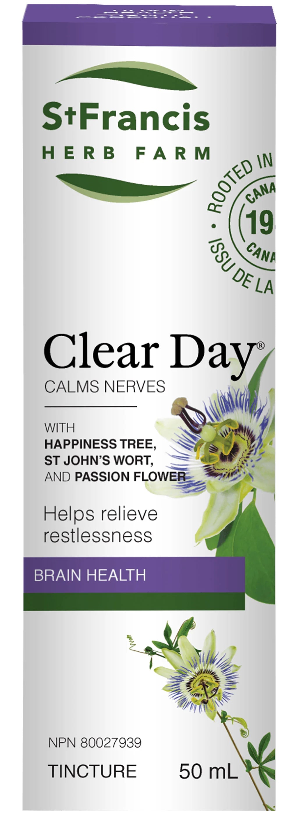 ST FRANCIS HERB FARM ST FRANCIS HERB FARM Clear Day Tincture (50 ml) (S32)