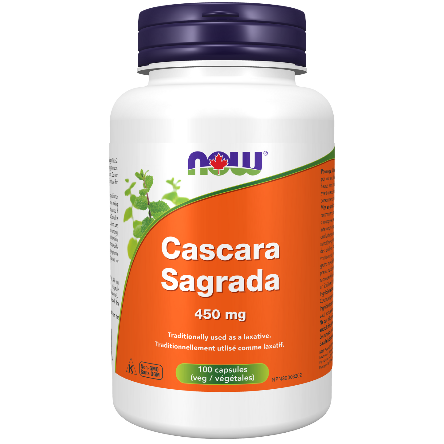 Cascara Sagrada 450 mg Veg Capsules ( S36 )