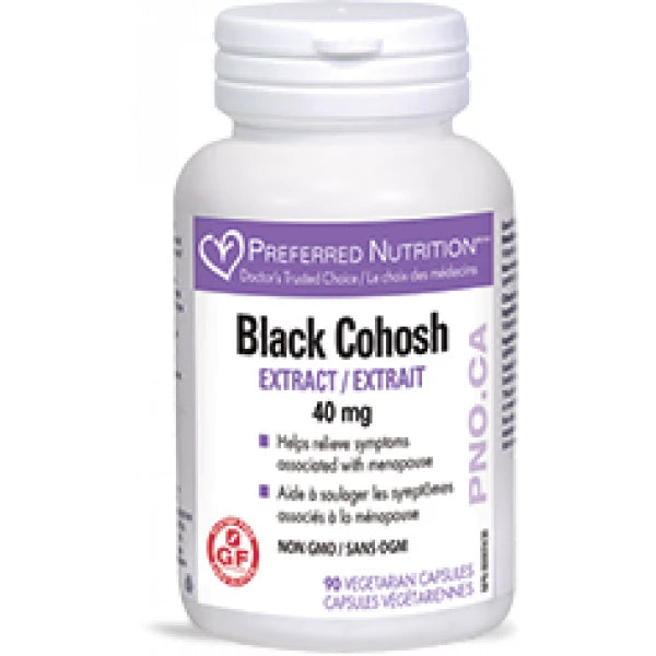 Preferred Nutrition Black Cohosh 40 mg, 90 Vegi-Caps ( S# Women's Health )