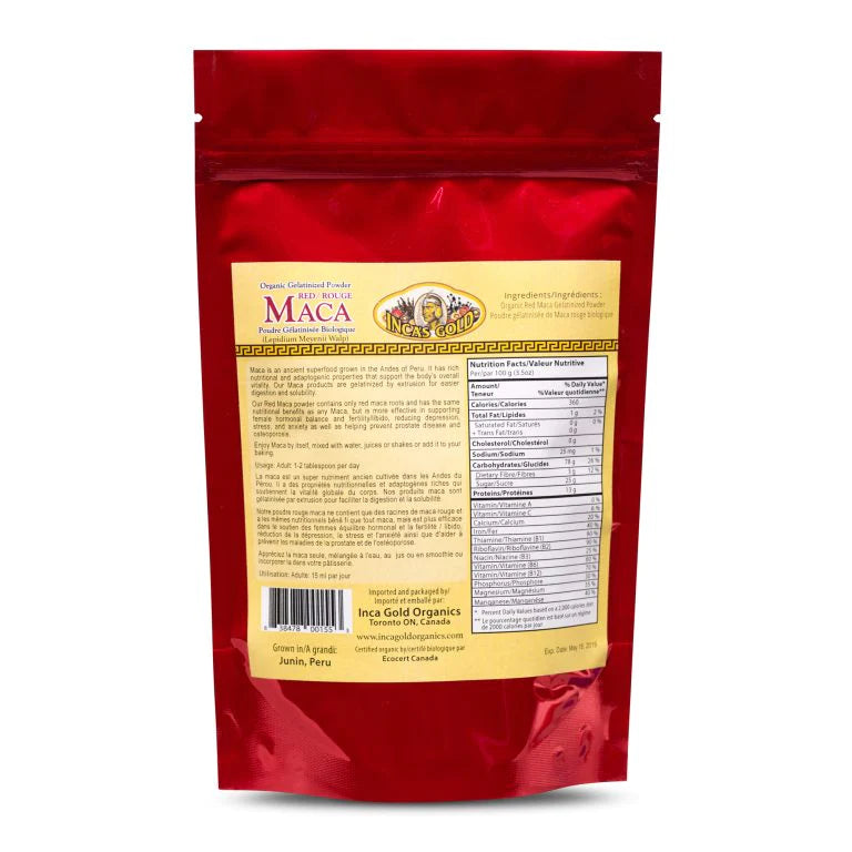 INCAS GOLD MACA ORGANIC GELATINIZED POWDER ( 170 GRAMS / 6OZ ) FOR WOMEN ( S28 )