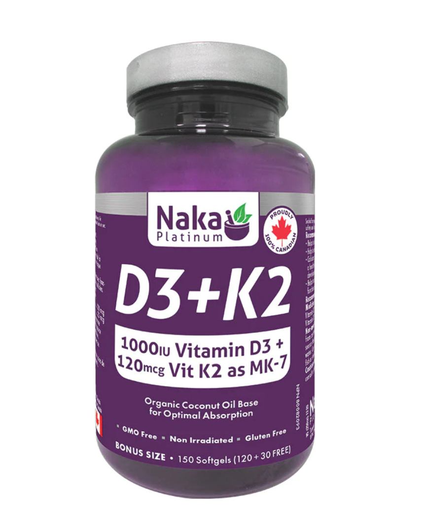 Platinum D3+K2 - 150 or 300 softgels ( S# Vitamin A,D,E )