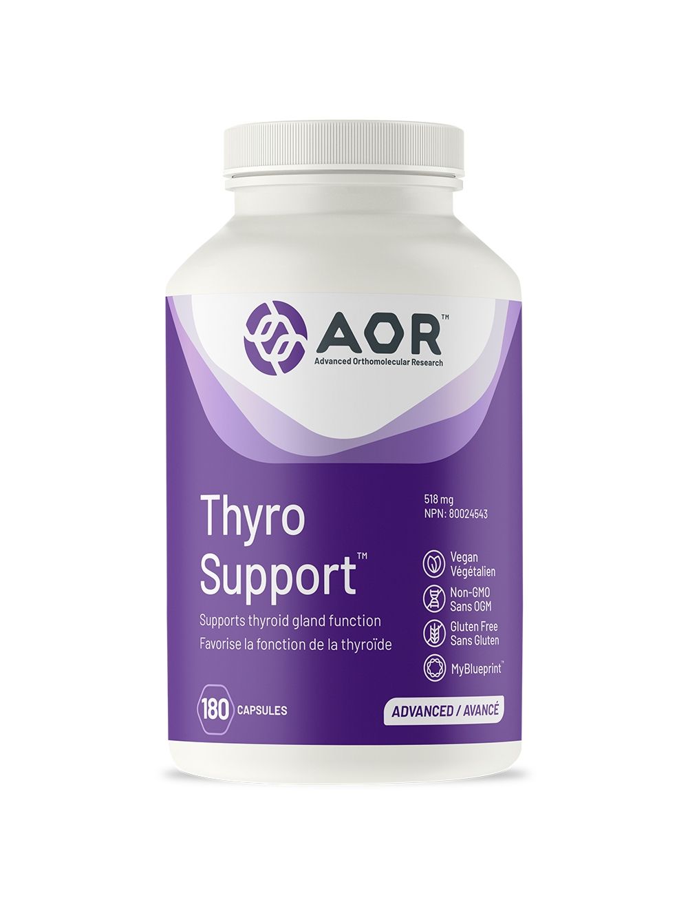 AOR - Thyro Support - 180 Capsules - Supports Thyroid Gland Function ( S40 )