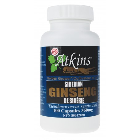 ATKINS GINSENG - 100% SIBERIAN GINSENG 100 caps ( S15 )