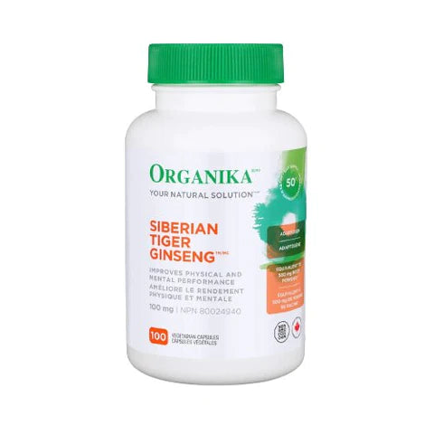 Organika Siberian Tiger Ginseng 100mg 100vcaps ( S 15 )