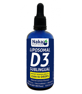 NAKA PLATINUM SUBLINGUAL INSTANT BIOAVAILABILITY 2500 IU DROPS LEMON FLAVOUR 100ML ( S# Vitamin A,D,E ) )
