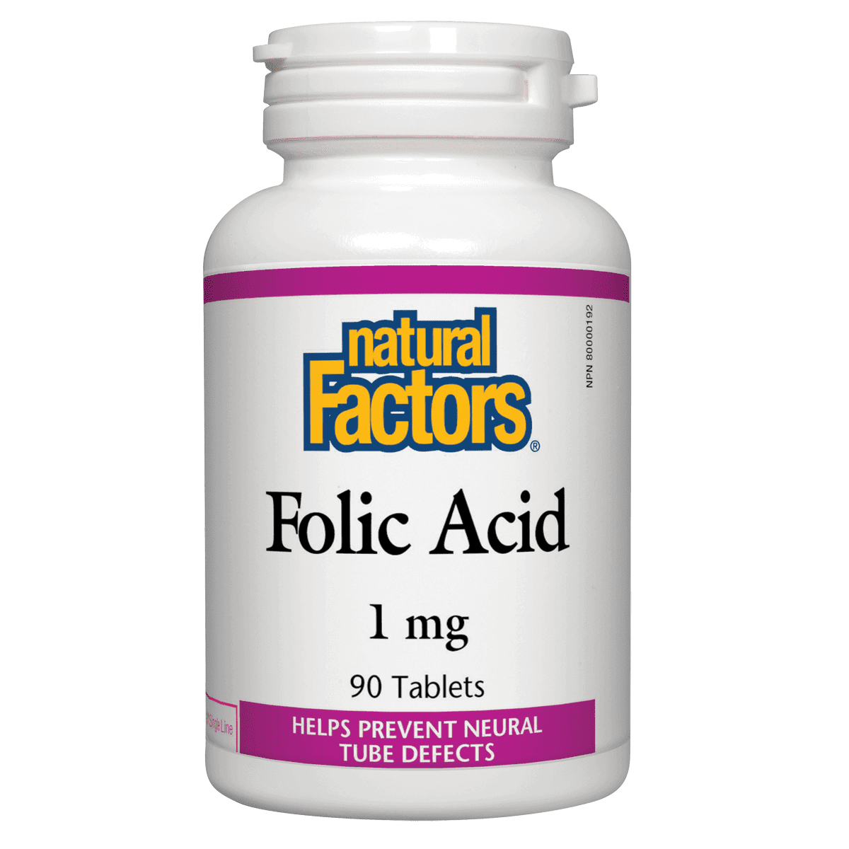 Natural Factors Folic Acid 1 Mg 90 Tablets ( S# Women's Health )