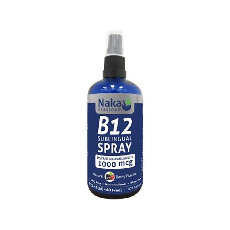 NAKA PLATINUM Sublingual B12 Spray 1000mcg – 100 mL ( S 16 )