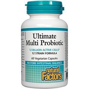 Natural Factors Multi Probiotic 12 Billion 60 Capsules