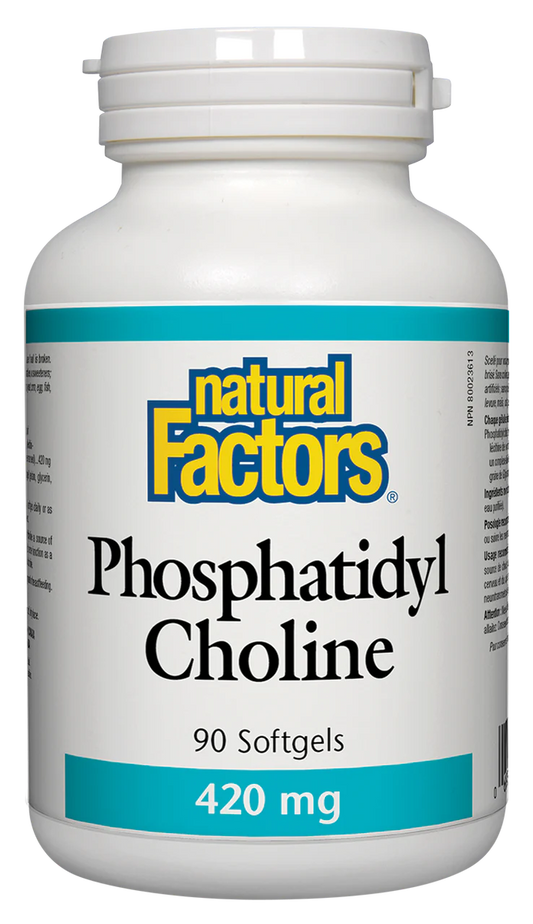 Natural Factors Phosphatidyl Choline 420mg 90 softgels ( S19 )