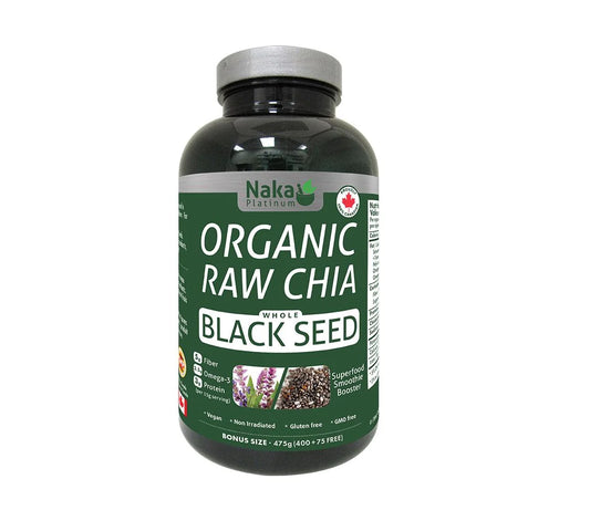 Organic Raw Chia Whole Black Seed 475g ( S36)