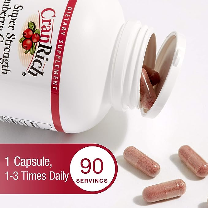 Natural Factors Cranrich Super Strength 500 Mg, 90 Capsules ( S 25 )