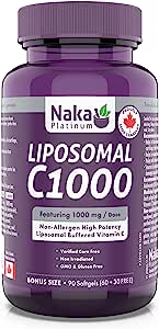 Naka Platinum LIPOSOMAL C1000 featuring 1000 mg/dose ( S 07 )