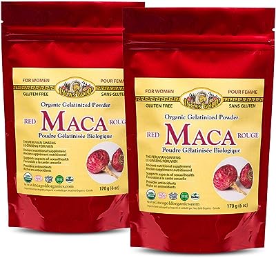 INCAS GOLD MACA ORGANIC GELATINIZED POWDER ( 170 GRAMS / 6OZ ) FOR WOMEN  ( S28 )