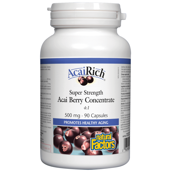 Natural Factors Acai Berry Conc | Super Strength 500 mg ( S25 )