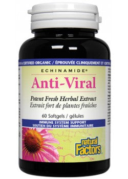 Natural Factors ECHINAMIDE ANTI-VIRAL POTENT FRESH HERBAL EXTRACT – 60 SOFTGELS