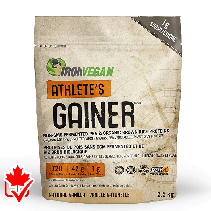Iron Vegan Athlete's Gainer - Vanilla, 2.5 kg