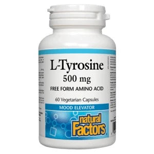 Natural Factors L-Tyrosine 500 mg 60 Vcaps ( S29 )