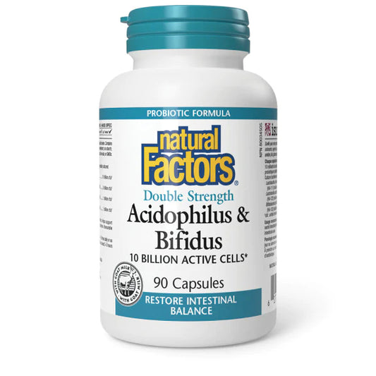Natural Factors Acidophilus & Bifidus Double Strength