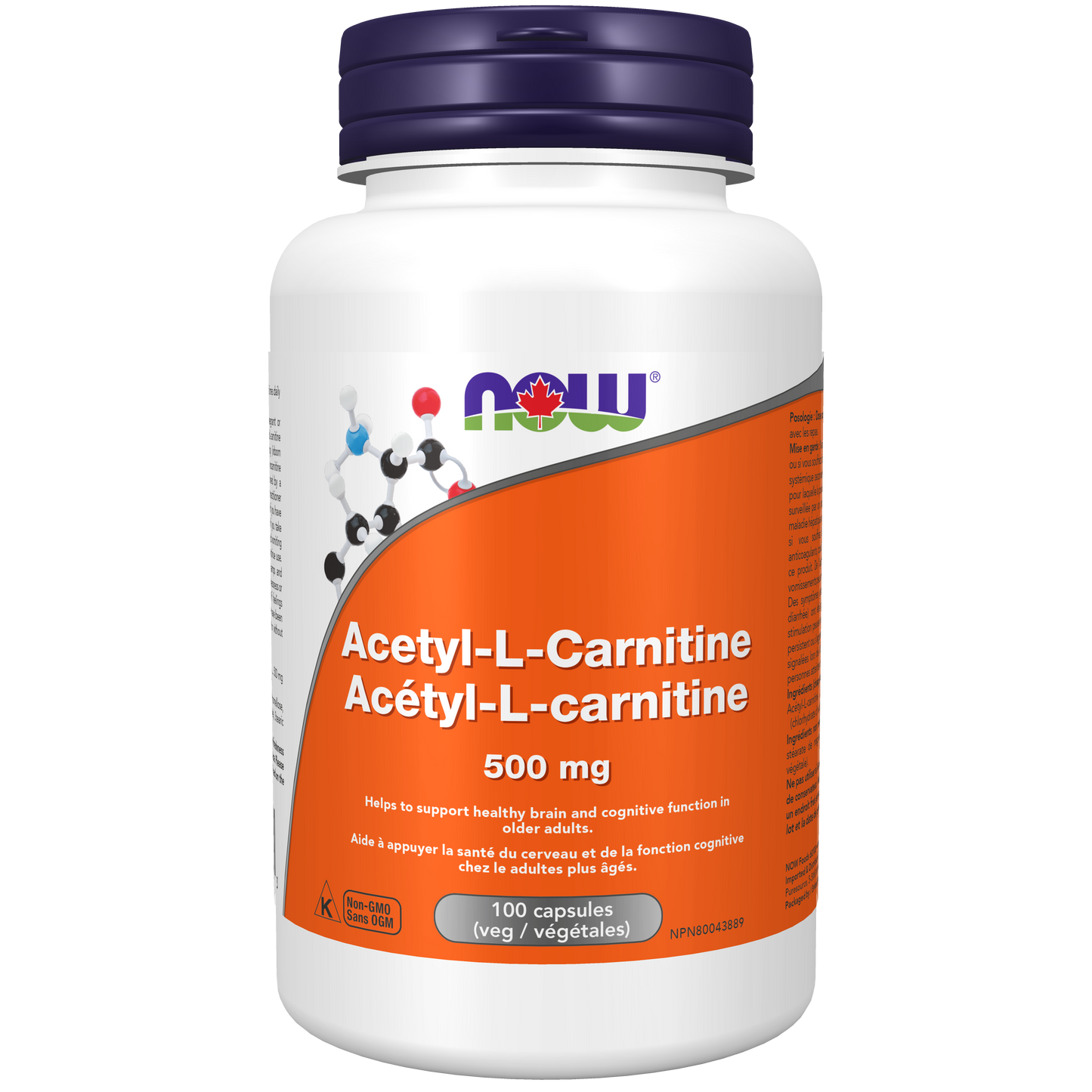Acetyl L-Carnitine 500 mg 100 Veg Capsules ( S# Amino Acids )