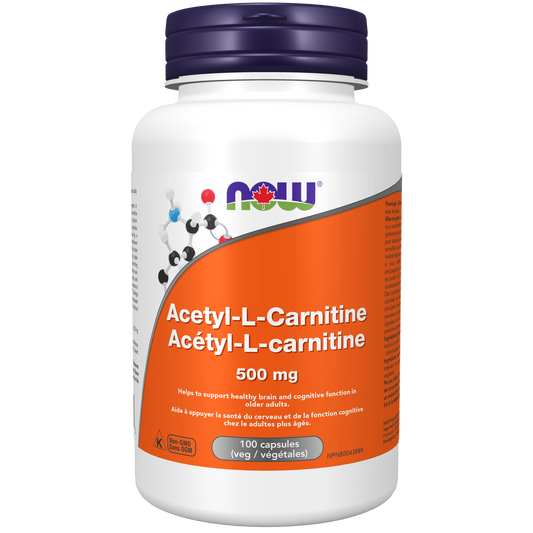 Acetyl L-Carnitine 500 mg 100 Veg Capsules ( S# Amino Acids )