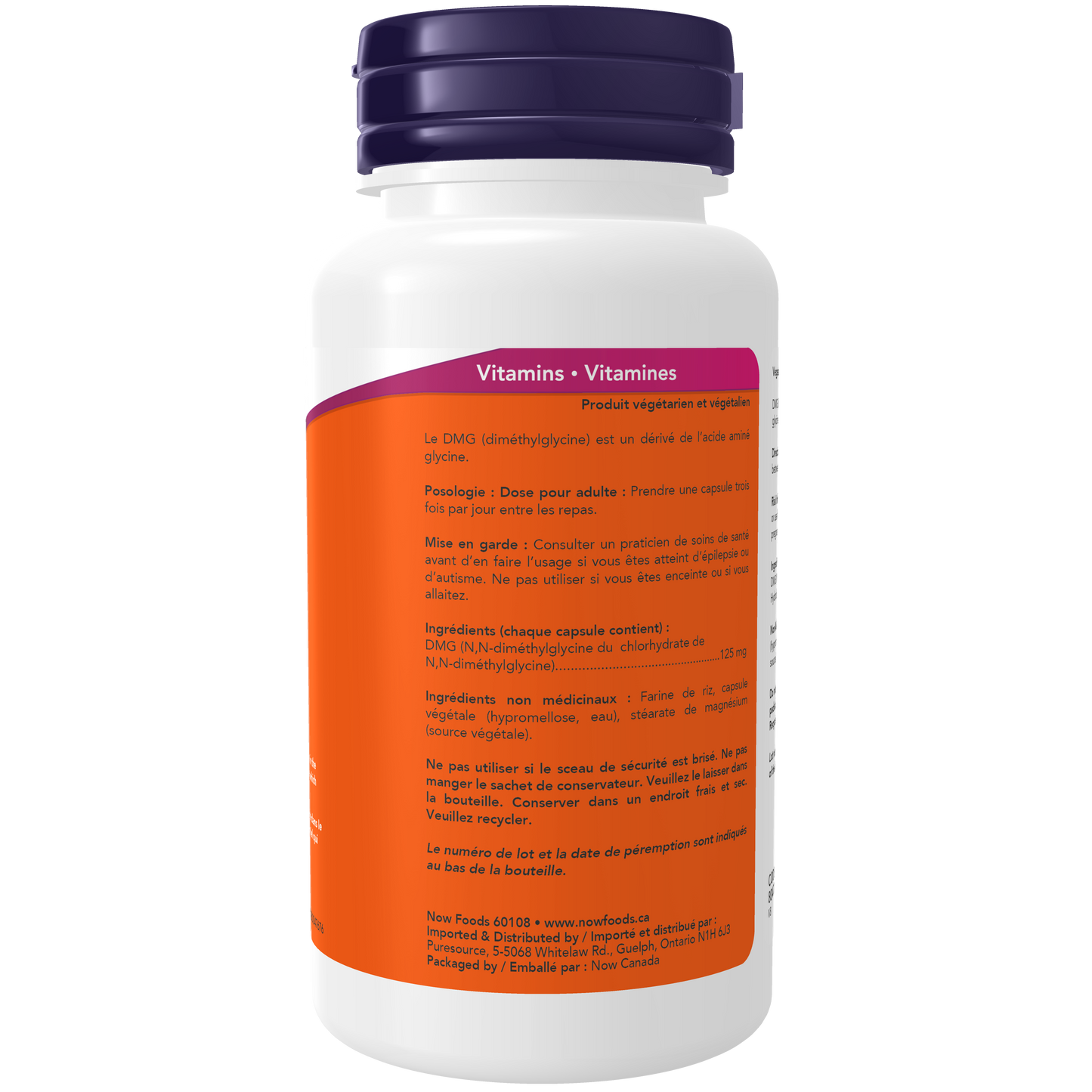 DMG 125 mg 100 Veg Capsules ( S# Amino Acids )