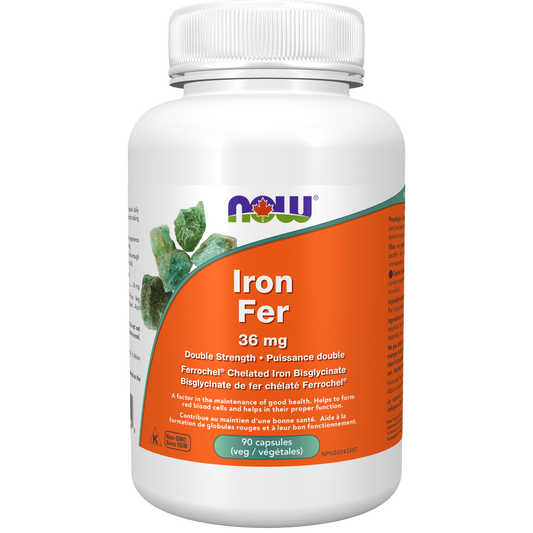Iron Bisglycinate 36 mg 90 Veg Capsules ( S14 )
