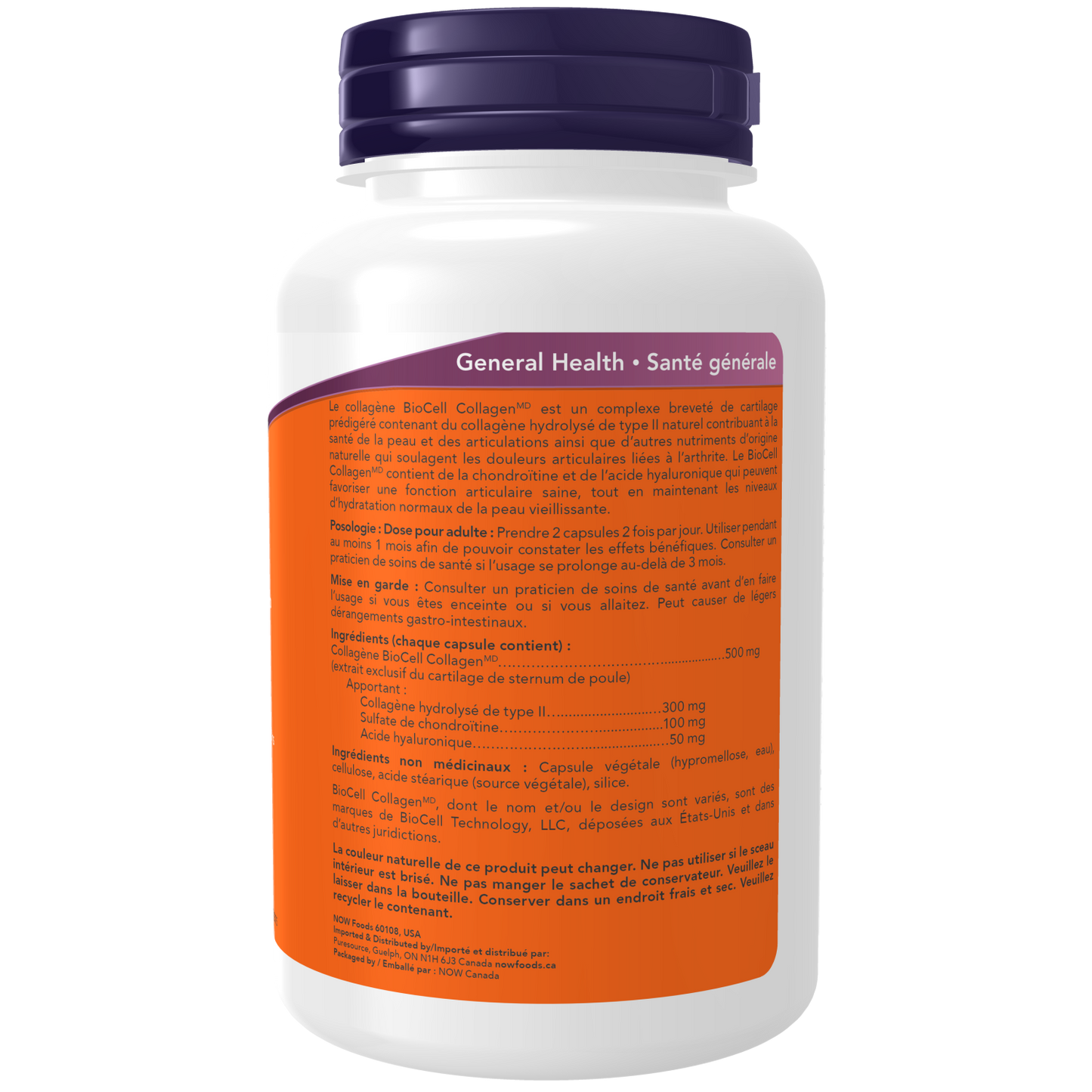 BioCell Collagen® Type II 500mg 100 Veg caps (S38)