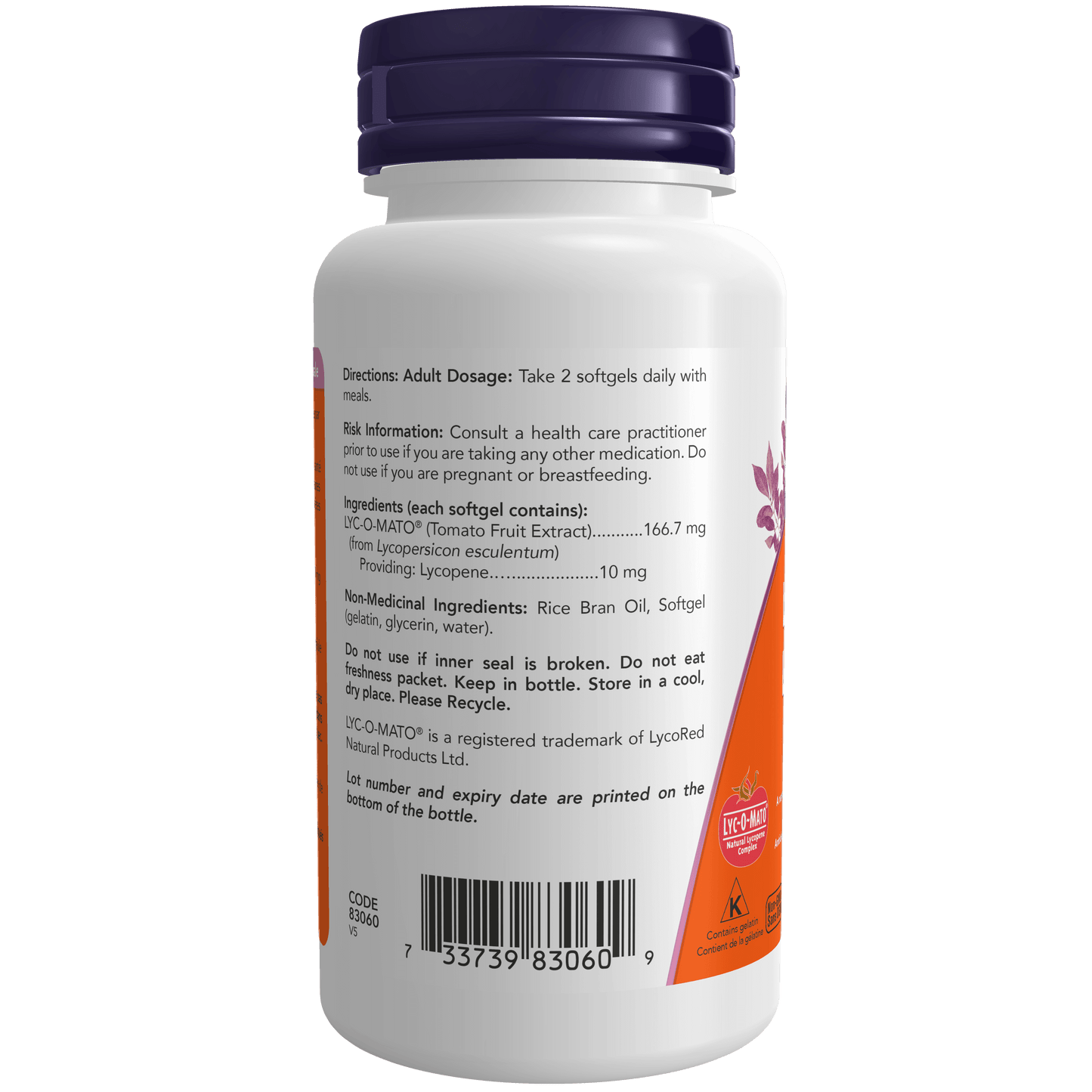 Lycopene 10 mg 100 Softgels