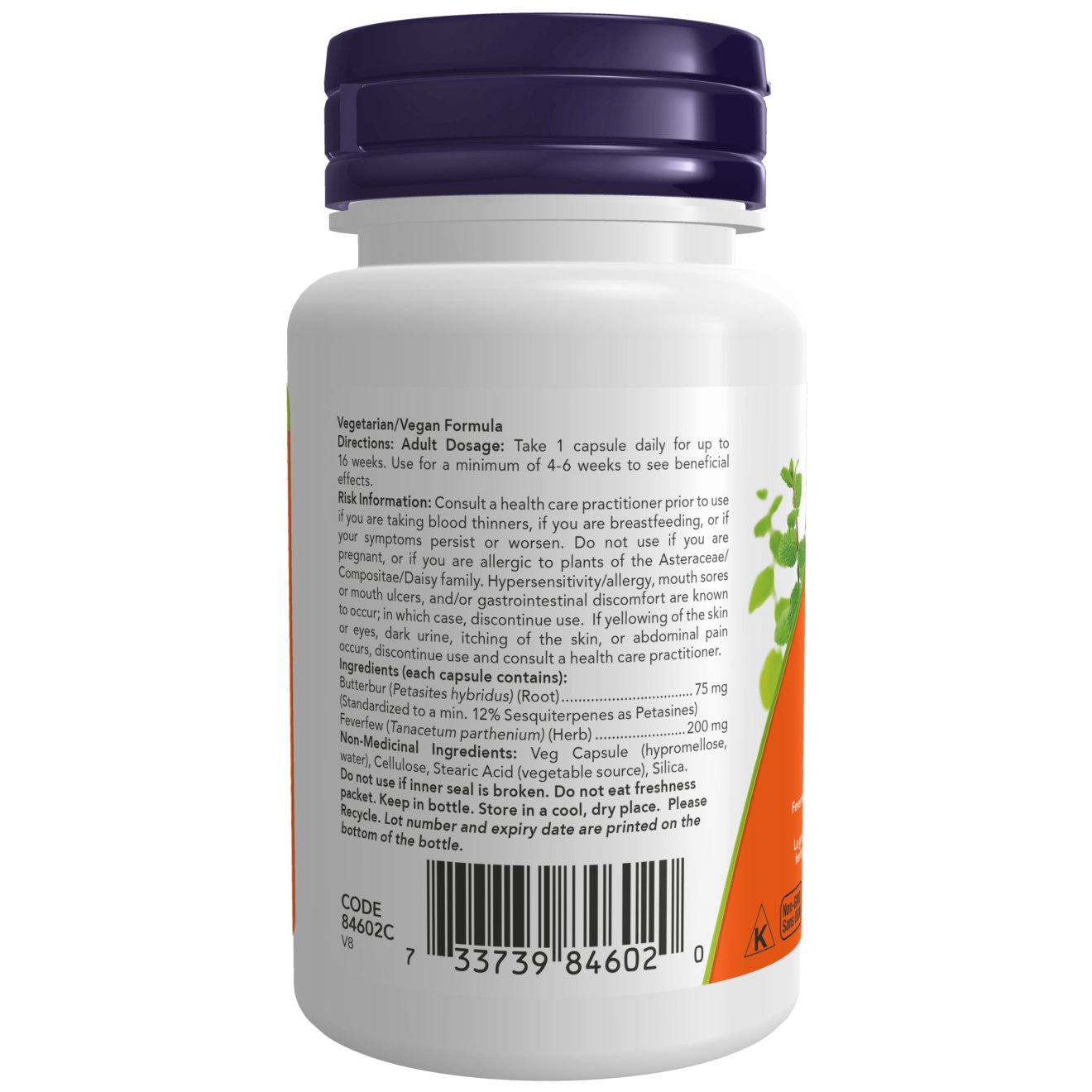 Butterbur Extract 75 mg 60  Veg Capsules ( S29 )