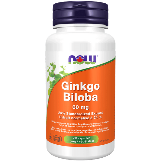 Ginkgo Biloba Extract 60 mg 120 Veg Capsules (S38)