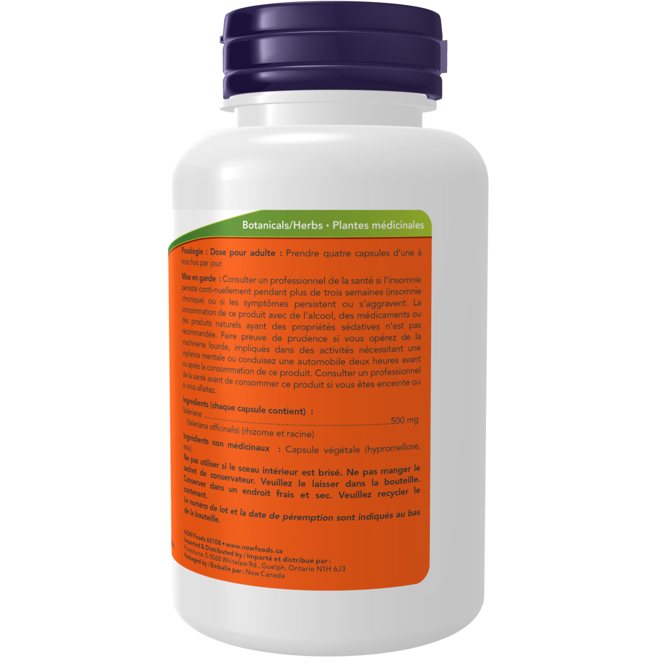 Valerian Root 500 mg Veg 100 Capsules ( S29 )