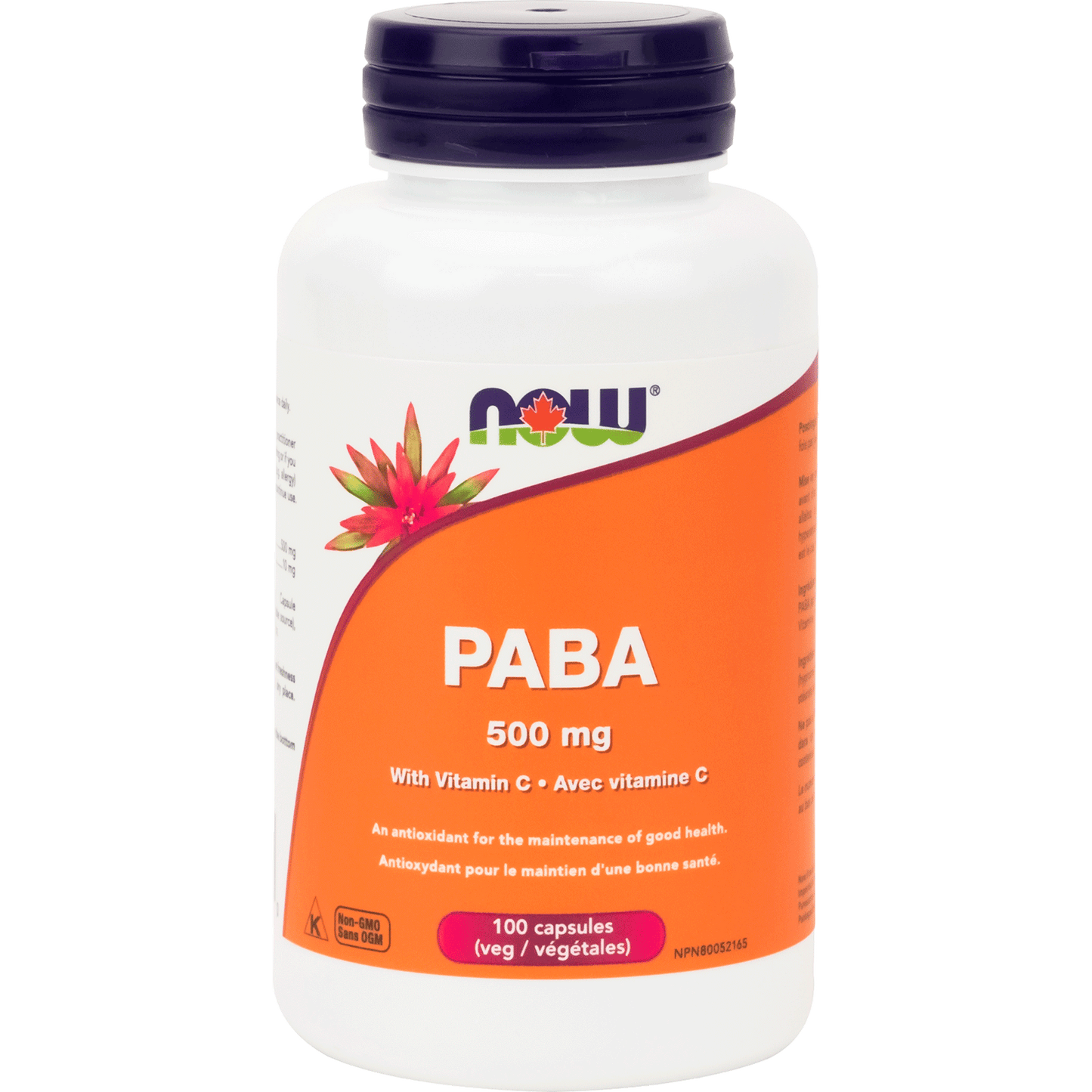 PABA 500 mg with Vitamin C 100 Veg Capsules  (S40)