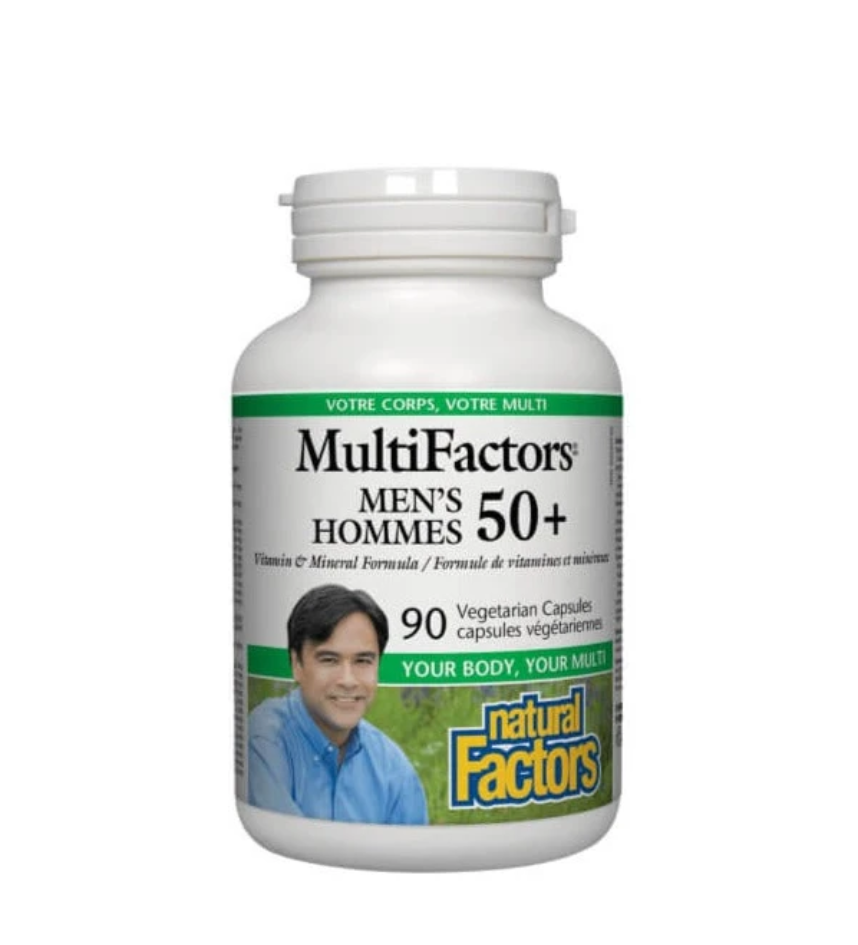 Natural Factors Multi Factors Men's 50+ 90 Veggie Caps ( S# Multi-Vitamin )