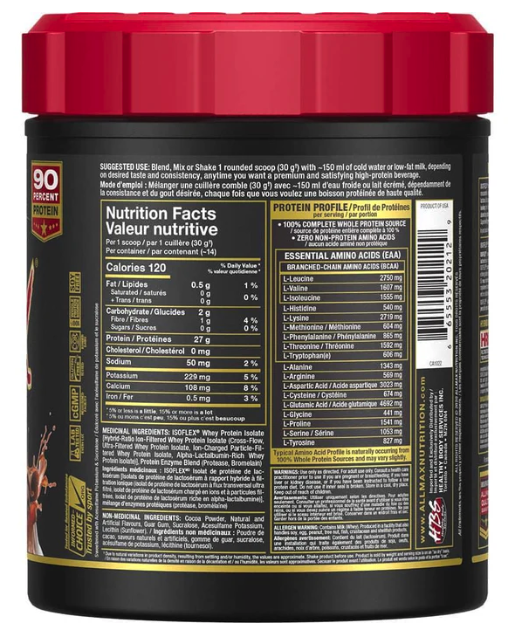 ALLMAX Isoflex: 100% Pure Whey Protein Isolate Powder