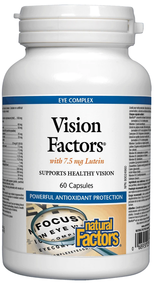 Natural Factors Vision Factors with Lutein, 60 Caps ( S39 )