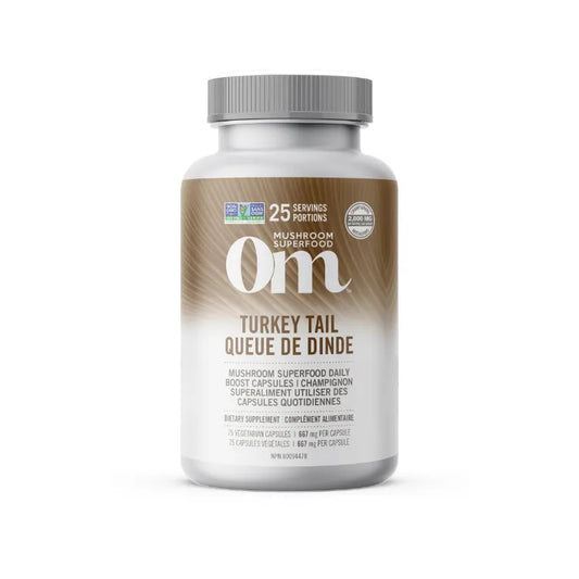 OM Mushroom, Turkey Tail, 667mg - 75 Vcaps ( S28 )