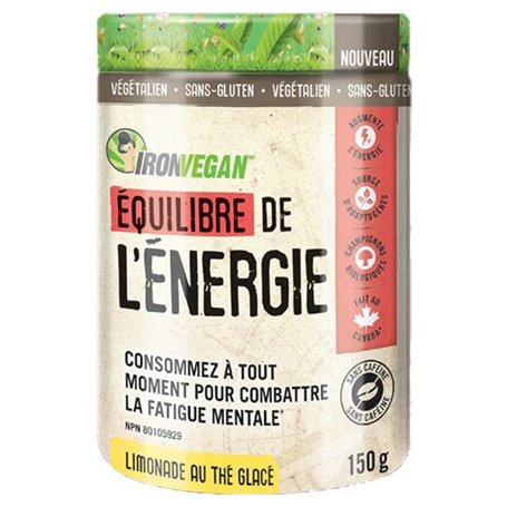 IRON VEGAN - BALANCED ENERGY (ICED TEA LEMONADE) - PACKAGING OF 150G