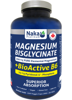 Magnesium Bisglycinate 200mg + Bioactive B-6 25mg ( S30 )