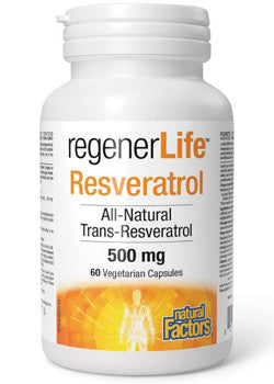 RegenerLife Resveratrol 500mg - 60 V-Caps ( S# Amino Acids )