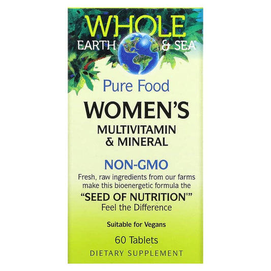 Natural Factors Whole Earth & Sea Women’s Multivitamin & Mineral 60 Tablets (S#Multi Vitamin )