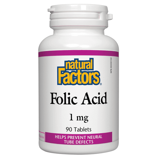 Natural Factors Folic Acid 1 Mg 90 Tablets ( S# Women's Health )