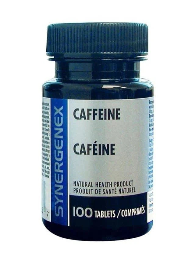Synergenex Caffeine, 200 milligrams, 100 Tabs Promotes Alertness & Endurance, Enhances Cognitive & Motor Performance, Pharmaceutical Grade ( S19 )